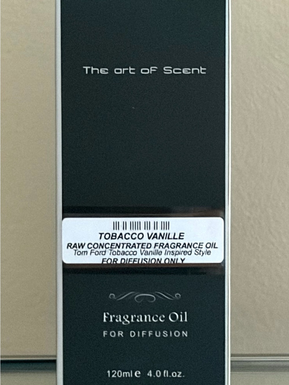 Tobacco Vanille 120ml Concentrated Fragrance Oil – Warm Luxury Diffuser Scent